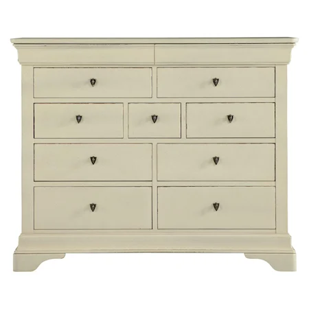 Traditional High Dresser with 9 Drawers